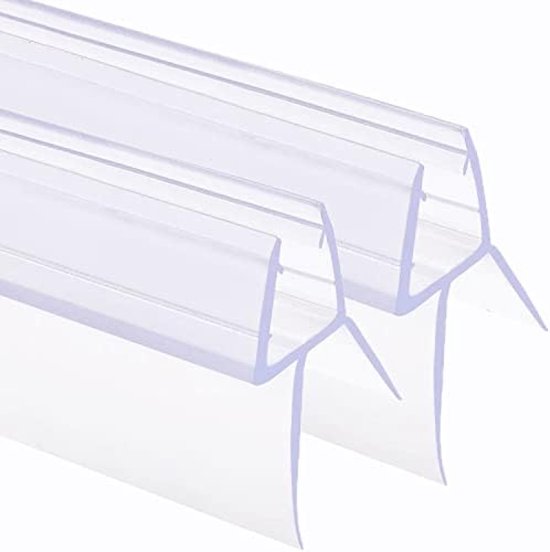 Wellba Premium afdichting voor douchedeur (1 x 100 cm) voor 6 mm 7 mm 8 mm glazen deur diktes | waterafstotende doucheafdichting of douchecabine- afdichting met optimaal geplaatste rubberen lippen