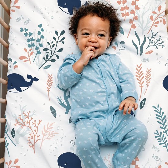 Drap housse bebe pour lit bebe 140x70 cm protege matelas 1 paquet drap housse. bol