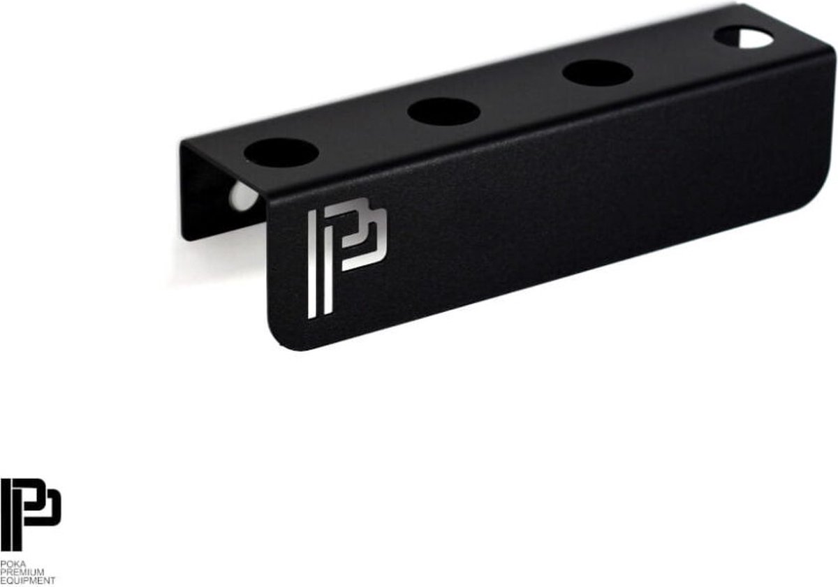 Poka Premium Brush Holder 20cm - voor 4 penselen - roestvrij - zwart - WP_20