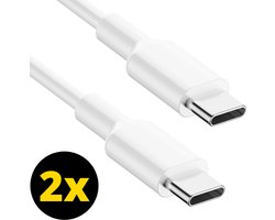 ThunderGold 2x USB C kabel 60W - USB C naar USB C - USB-C kabels - USB C kabel naar USB C - Oplaadkabel USB C - USBC kabel - Universeel - 1 Meter