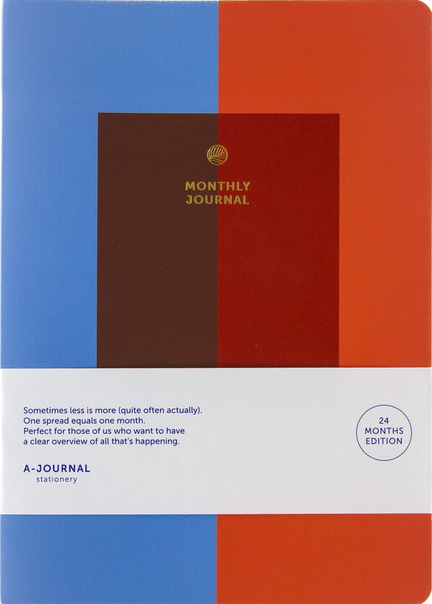 A-Journal - Maandagenda 2025 - 1 maand op 2 pagina's - 2 jaar