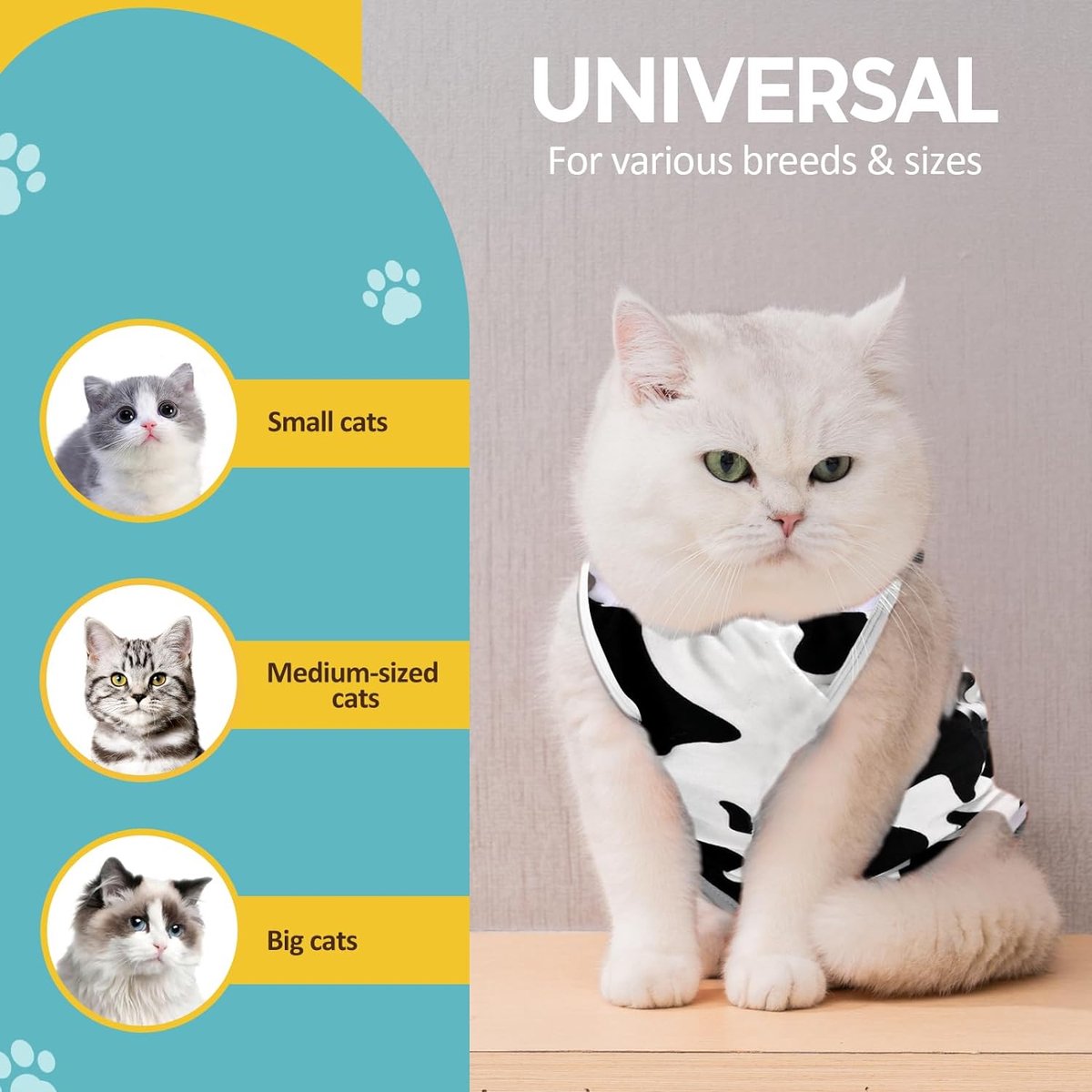 Allecta- herstelpak katten - onesie - postoperatiepak - anti-likken