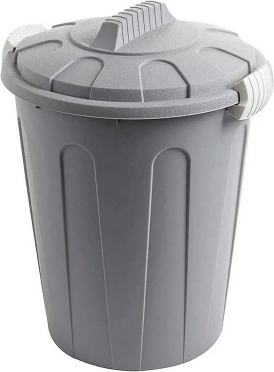 Goedkoopste MaxiTon afvalemmer afvalbak met deksel 23 liter polypropyleen grijs