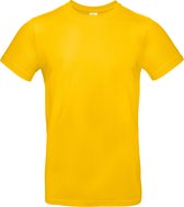 T-shirt Homme XL B&C Col rond Manche courte Gold 100% Katoen
