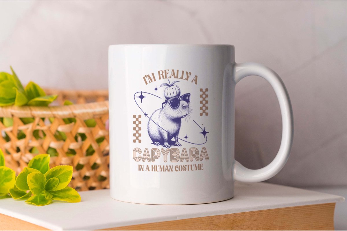 Mok I'm Really a Capybaraµ - Funny - Humor - Comedy - Fun - Grappig - Lachen - Humor - GekkeMomenten
