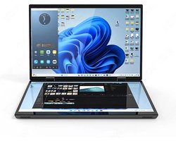 Elementkey TouchMaster Pro – 14 Inch Tablet + Laptop In 1 - Intel® Processor N95 12th Gen – 360° Touch Dual Scherm - Windows 11 PRO - 16GB DDR4 RAM – 1TB SSD – Stylus Pen – Zwart