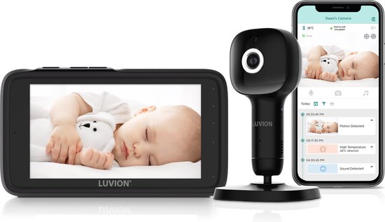 LUVION® Grand Elite 4 Connect Babyfoon HD Camera Zwart - LUVION® - €269,40