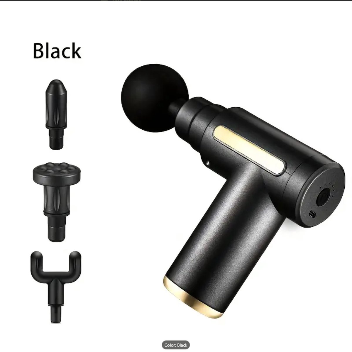 Onbekend Professional Massage Gun | Compact met 4 koppen en LCD-display thumbnail 6
