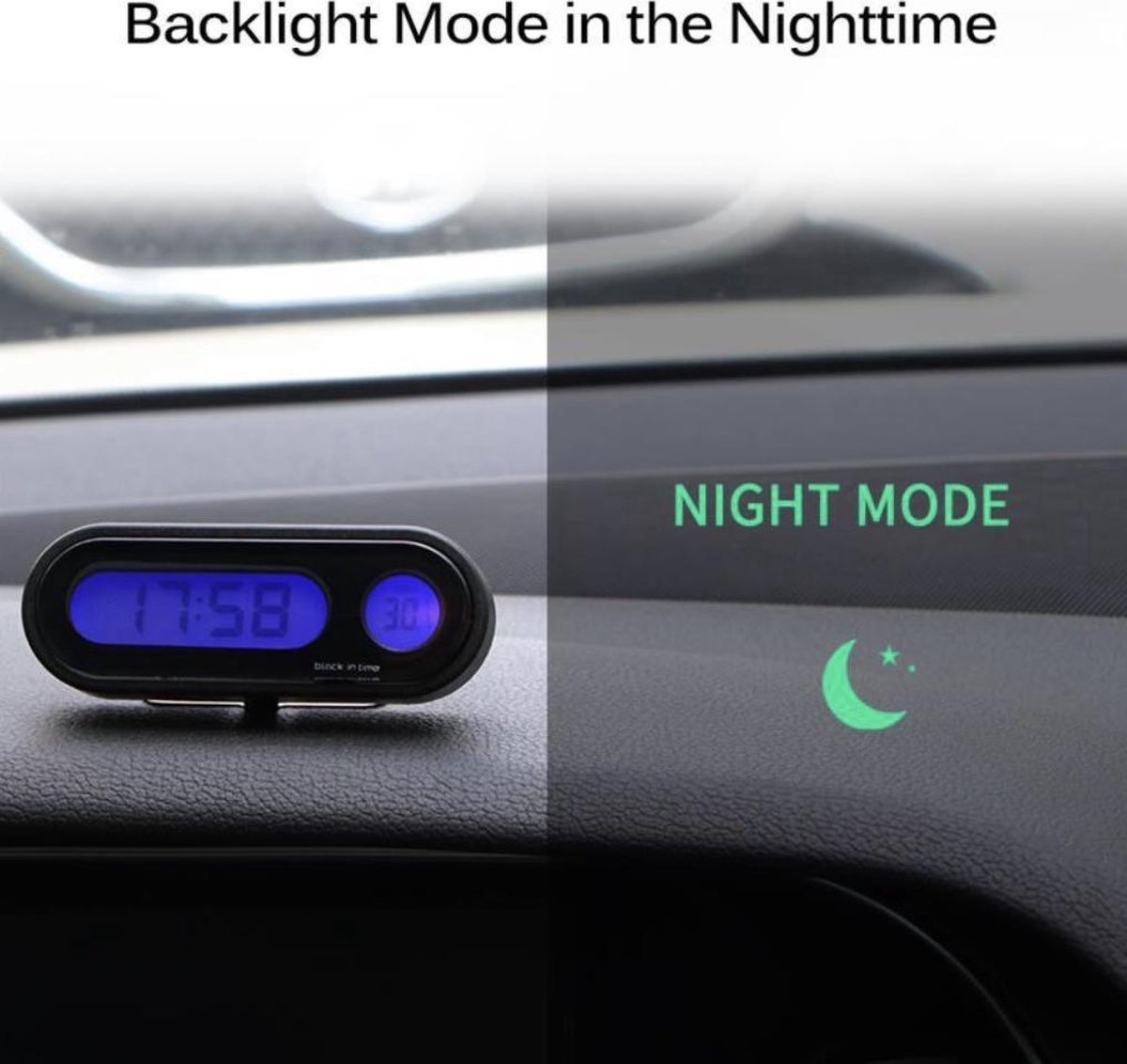*** Heble® - Ontdek de veelzijdigheid van Heble® - De ultieme i voor in de auto: 2-in-1 Digitaal Autoklokje/Temperatuurmeter/LED Klok/Auto Accessoires/Thermometer ***