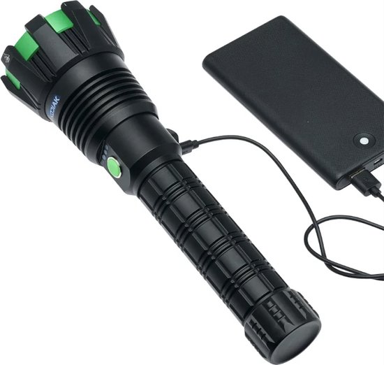 Lampe Torche Tactique Kodiak Kolossus 15000 Lumens Rechargeable - Ultra Puissante Et étanche