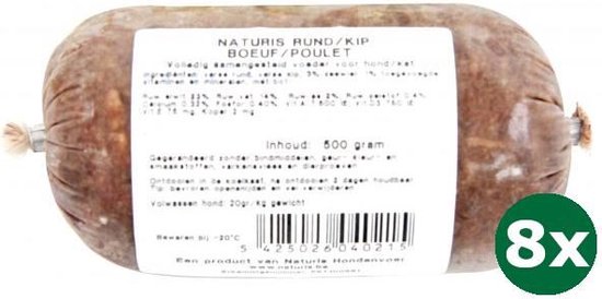8x500 gr Naturis rund / kip