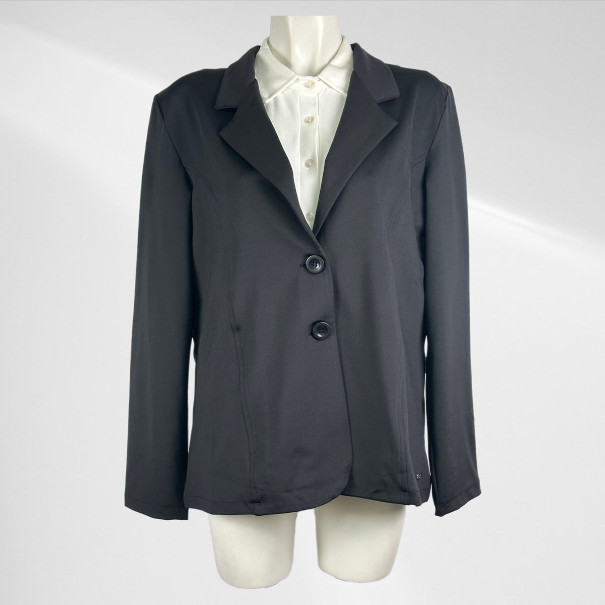 Angelle Milan Blazer Dames - Zwart - Travelstof - Maat 44