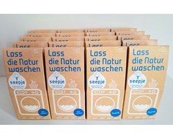 Seepje 20 doosjes, Volledig Neutraal, zeepnoten, Vegan, Natuurlijk wasmiddel, milieuvriendelijk, 3 wasbeurten per doosje. 60 Wasbeurten