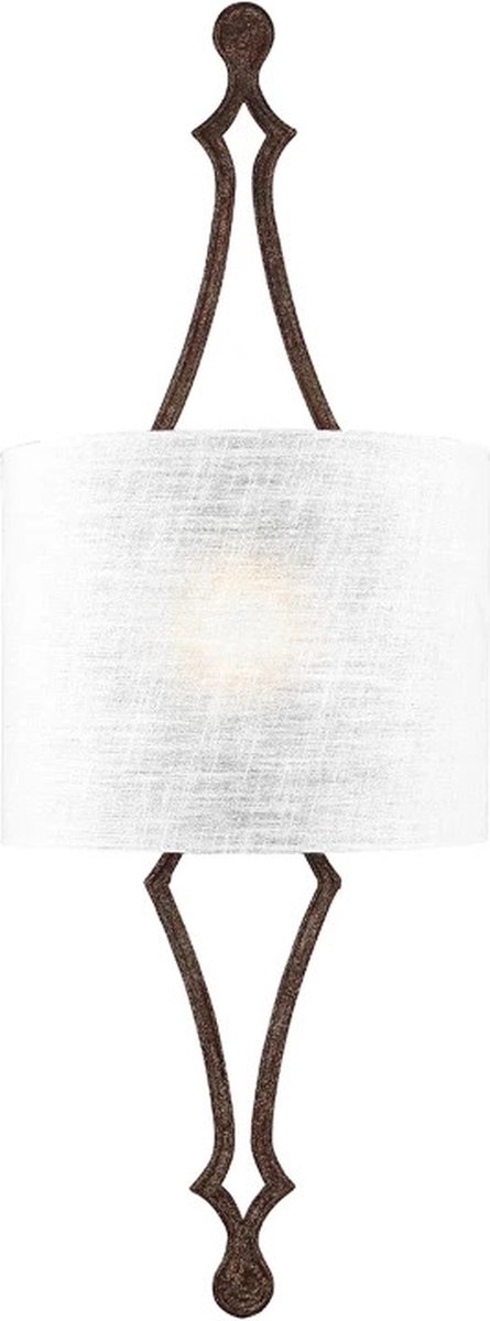 Landelijke Wandlamp - Steady Lighting - Metaal - Landelijk - E27 - L: 11.7cm - Voor Binnen - Woonkamer - Eetkamer - Zilver