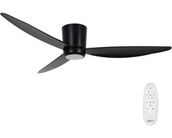 Plafondventilator Array Zwart 12 Watt Led Ø 137cm Incl. Afstandsbediening