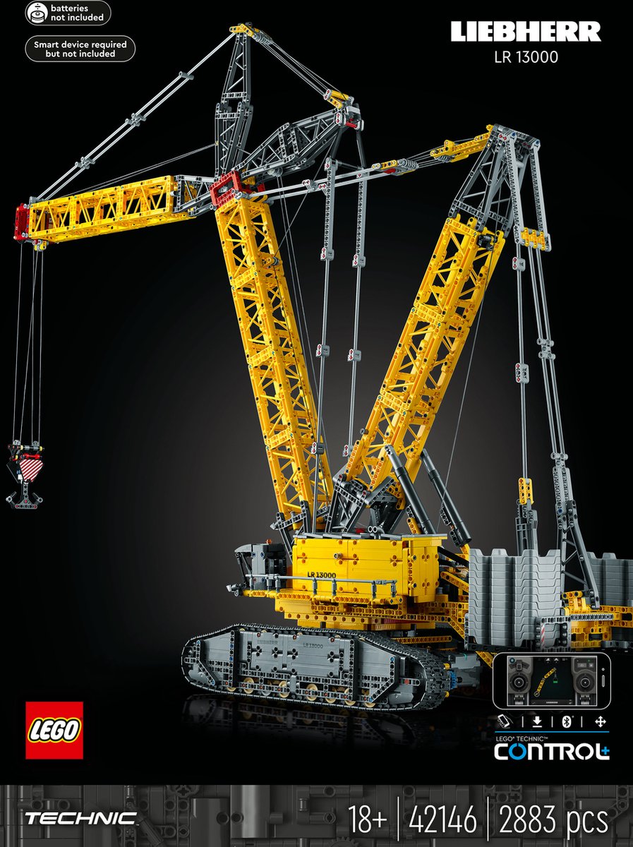 LEGO Technic Liebherr Rupsbandkraan LR 13000 Kraan met Afstandsbediening voor Volwassenen - 42146 — afbeelding 15