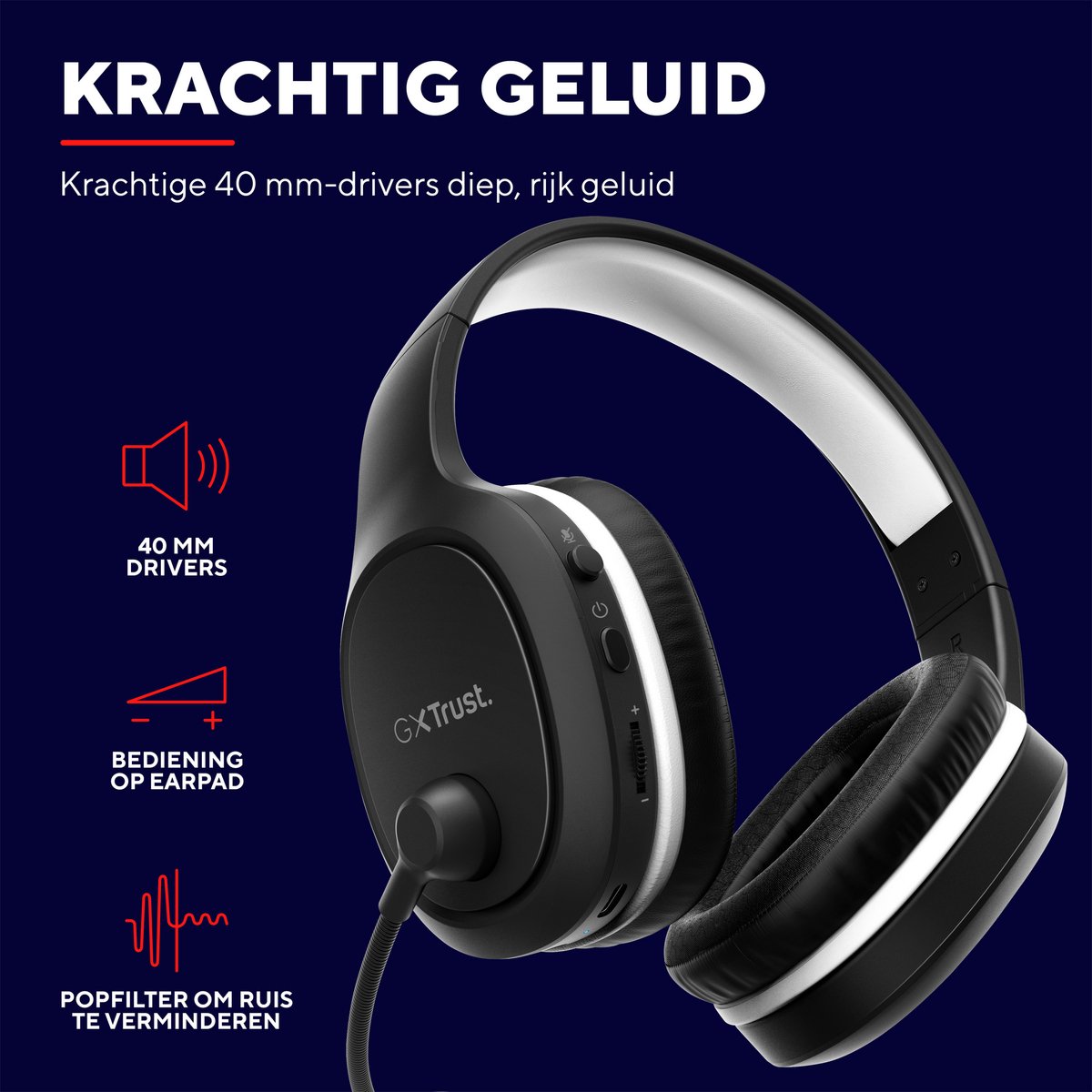 Trust GXT 391 Thian - Draadloze Gaming Headset - Geschikt voor