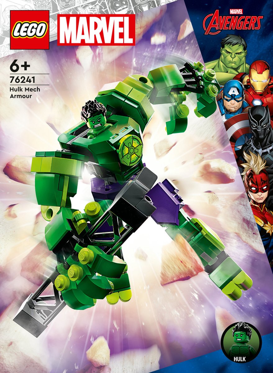 LEGO Marvel Avengers Marvel Hulk mechapantser - 76241 — afbeelding 24