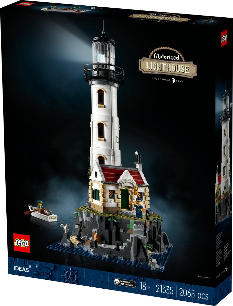 LEGO Ideas Gemotoriseerde vuurtoren met Lichtjes, Modelbouwset voor Volwassenen - 21335 — afbeelding 26