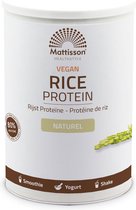 Bol.com Mattisson - Rijst Proteïne Poeder - 80% Eiwit - Vegan Eiwitpoeder - Naturel Smaak - 400 Gram aanbieding