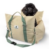 Siège auto pour chien Pawsource – Panier pour chien – Lavable – Antidérapant – Résistant à l'eau – Incl. Ceinture de sécurité - L
