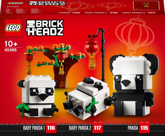 Foto: Lego brickheadz 40466 chinees nieuwjaar panda