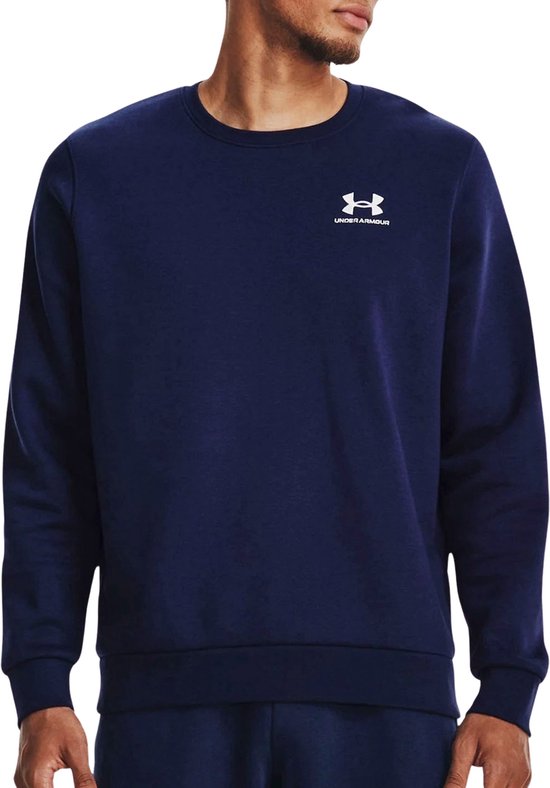 Under Armour Heren Fleece Crew Navy-Wit Icon Fleece Collectie M
