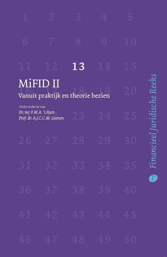 Financieel Juridische Reeks 13 - MiFID II - cover