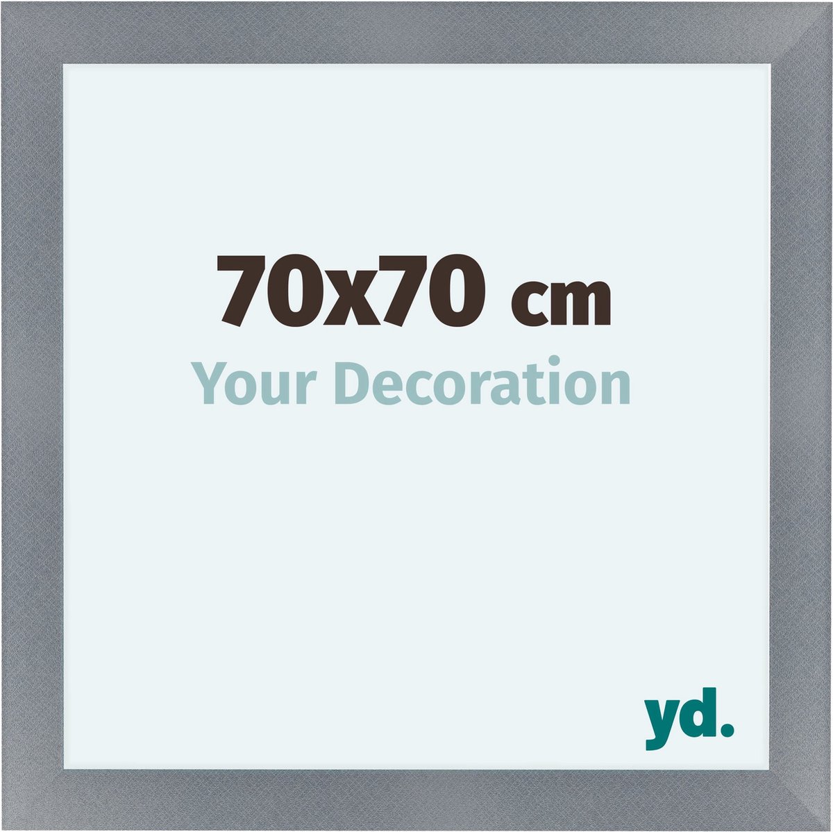 yd. Your Decoration - Fotolijst 70x70 cm - MDF - Aluminium Geborsteld - Como