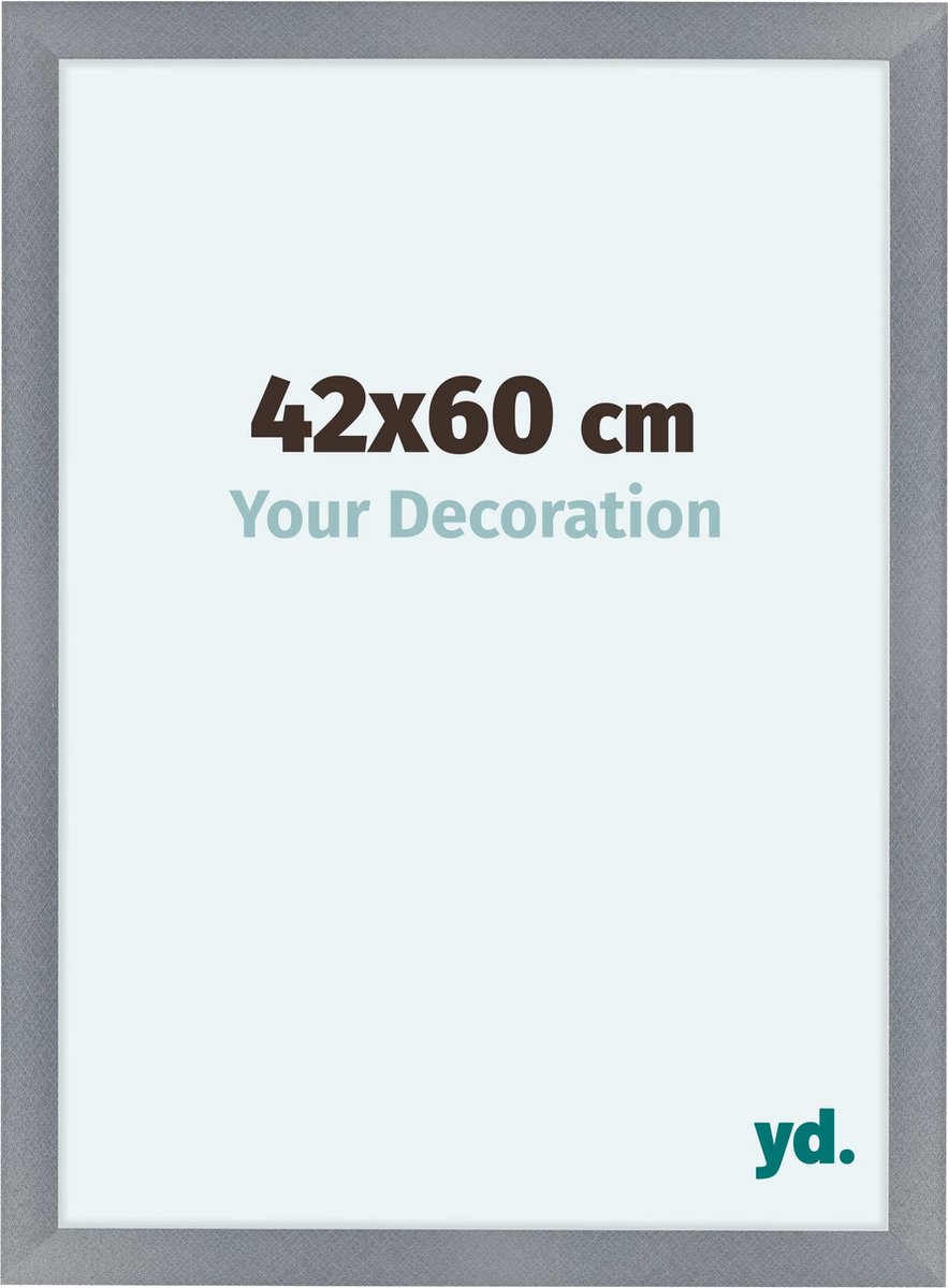 yd. Your Decoration - Fotolijst 42x60 cm - MDF - Aluminium Geborsteld - Como