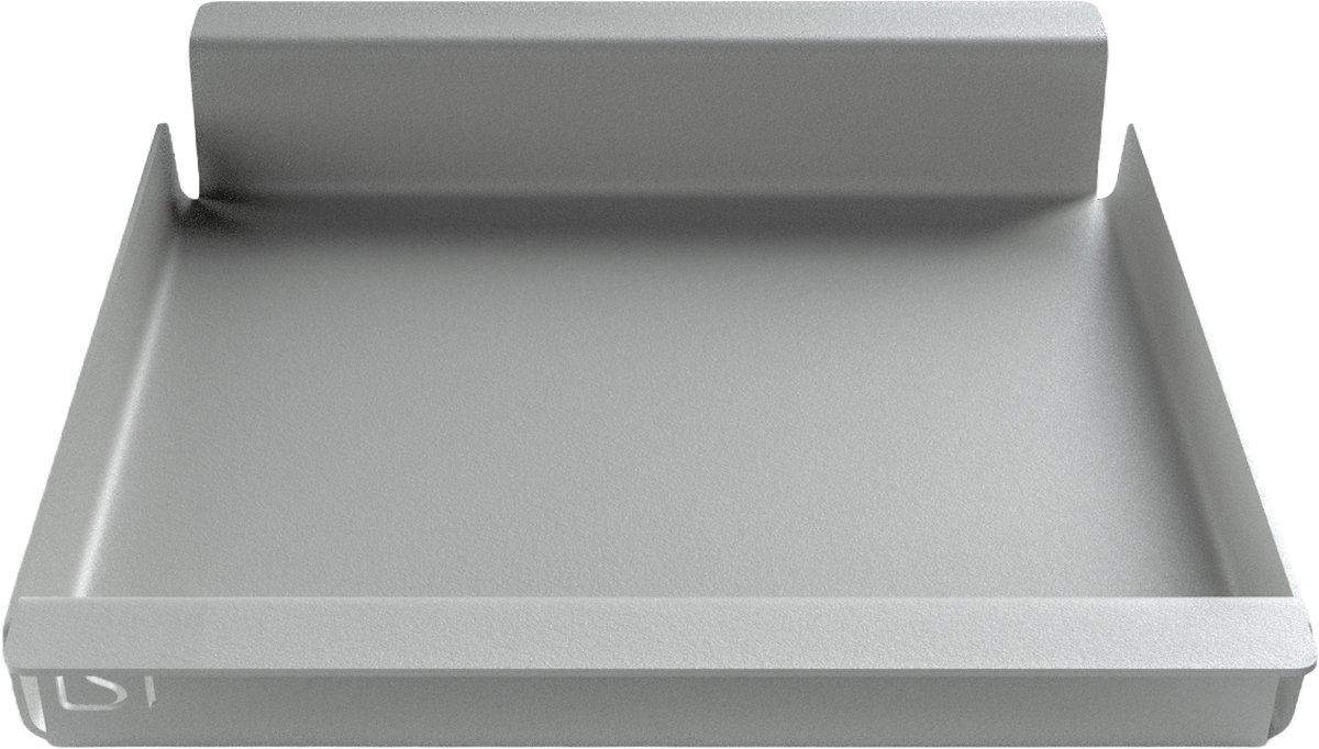 Steellish Dienblad Vierkant - Tray - Aluminium - Grijs - 34 × 28 × 5cm