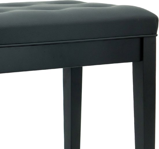 Pianobank, kleur zwart, met opbergruimte onder de zitting - Muziekinstrumenten online winkel
