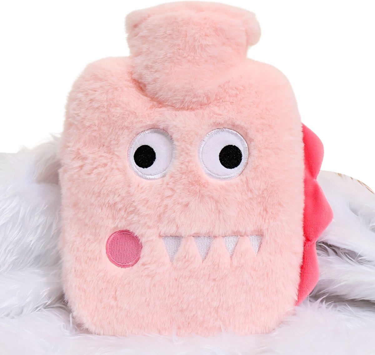 Goedkoopste Nivard Warmwaterzak Met Hoes - Warmwaterkruik - Warmtekussen - Warmtekruik - Knuffel - Kruik - Bag - Roze