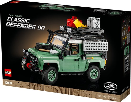 LEGO Icons Land Rover Classic Defender 90 Auto Model Bouwpakket voor Volwassenen - 10317