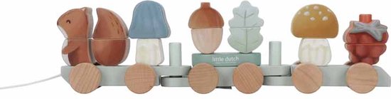 Little Dutch Blokkentrein Eekhoorn - Forest Friends FSC