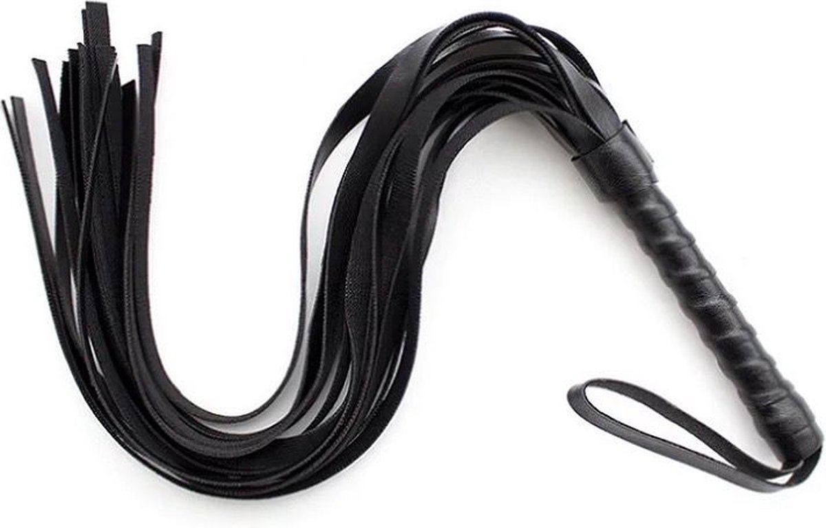Nina’s Giftshop® BDSM Zweep Zwart – PU Leer – Erotische Zweep – BDSM Accessoire – Seksspeeltje voor Koppels – Volwassenen – Cadeau voor Hem & Haar – Valentijn Cadeau