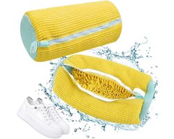 Schoenwaszakken, 2 stuks herbruikbare schoenwaszakken, schoenwaszak, wasmachine, waszak Schoenen, schoenwaszak, waszak, wasnet met borstels, voor wasmachine