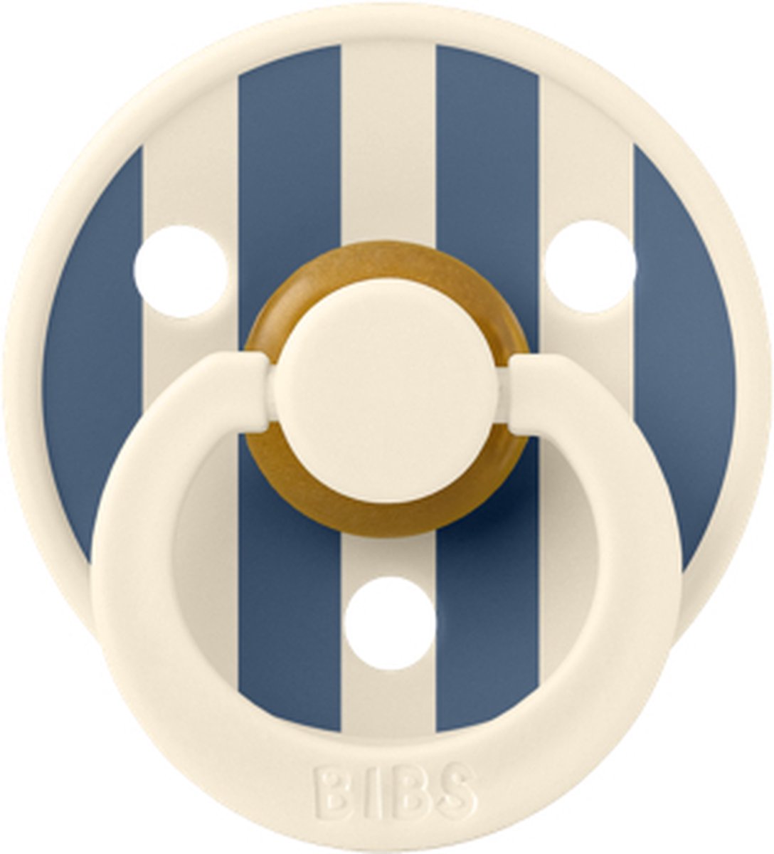Goedkoopste BIBS Studio Colour Block Ivory/Steel Blue, maat 1 - 0-6 maanden