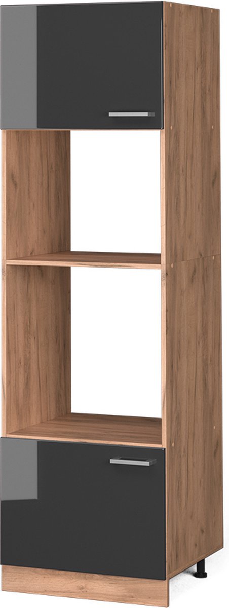Vicco R-Line Magnetronkast – 60 cm Antraciet Hoogglans