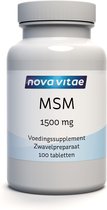 Nova Vitae - MSM - Methylsulfonylmethaan - 1500 mg - 100 tabletten