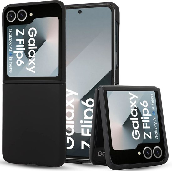 Foto: Geschikt voor samsung galaxy z flip 6 hoesje shock proof case su de case zwart