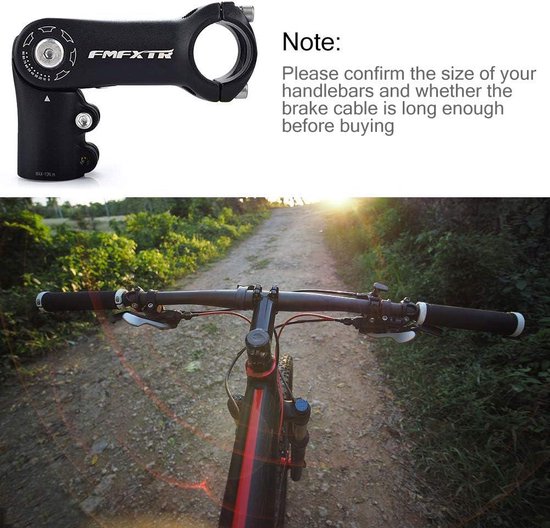 Potence De Vélo Réglable 25,4-31,8 90 Mm 110 Mm 0-90° En Potence De Vélo Réglable 25,4-31,8 90 Mm 110 Mm 0-90° En