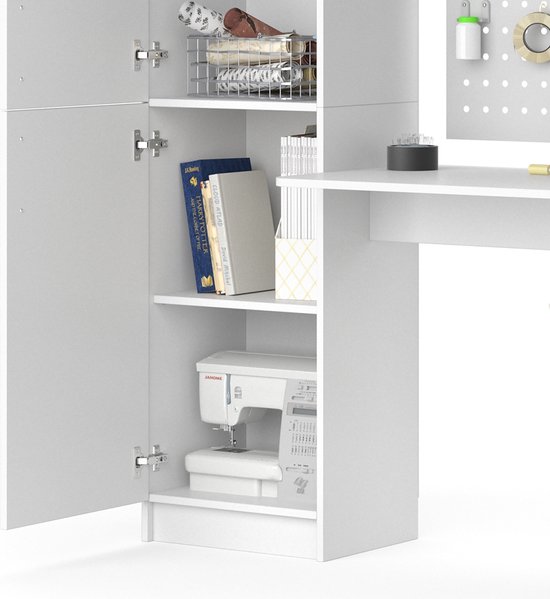 Vicco Bureau Tessa, Wit, 122,9 x 52 cm