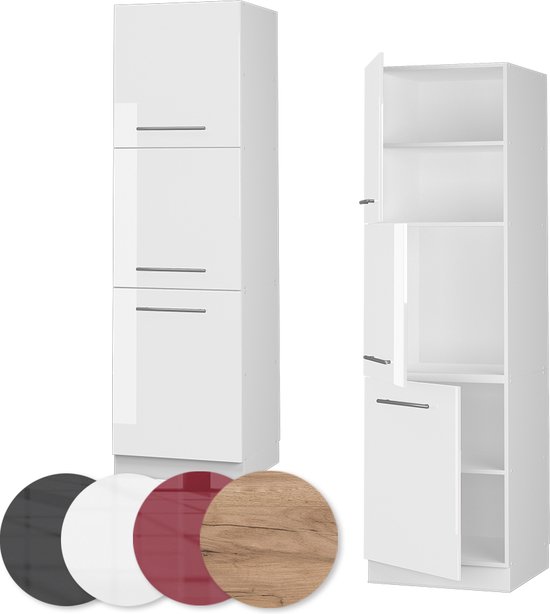 Vicco Armoire de transformation pour Fame- Line, Wit Brillant/ Wit, 60 cm