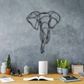 Décoration murale en métal Tanelorn | 2 mm d'épaisseur | 52x41cm | Noir