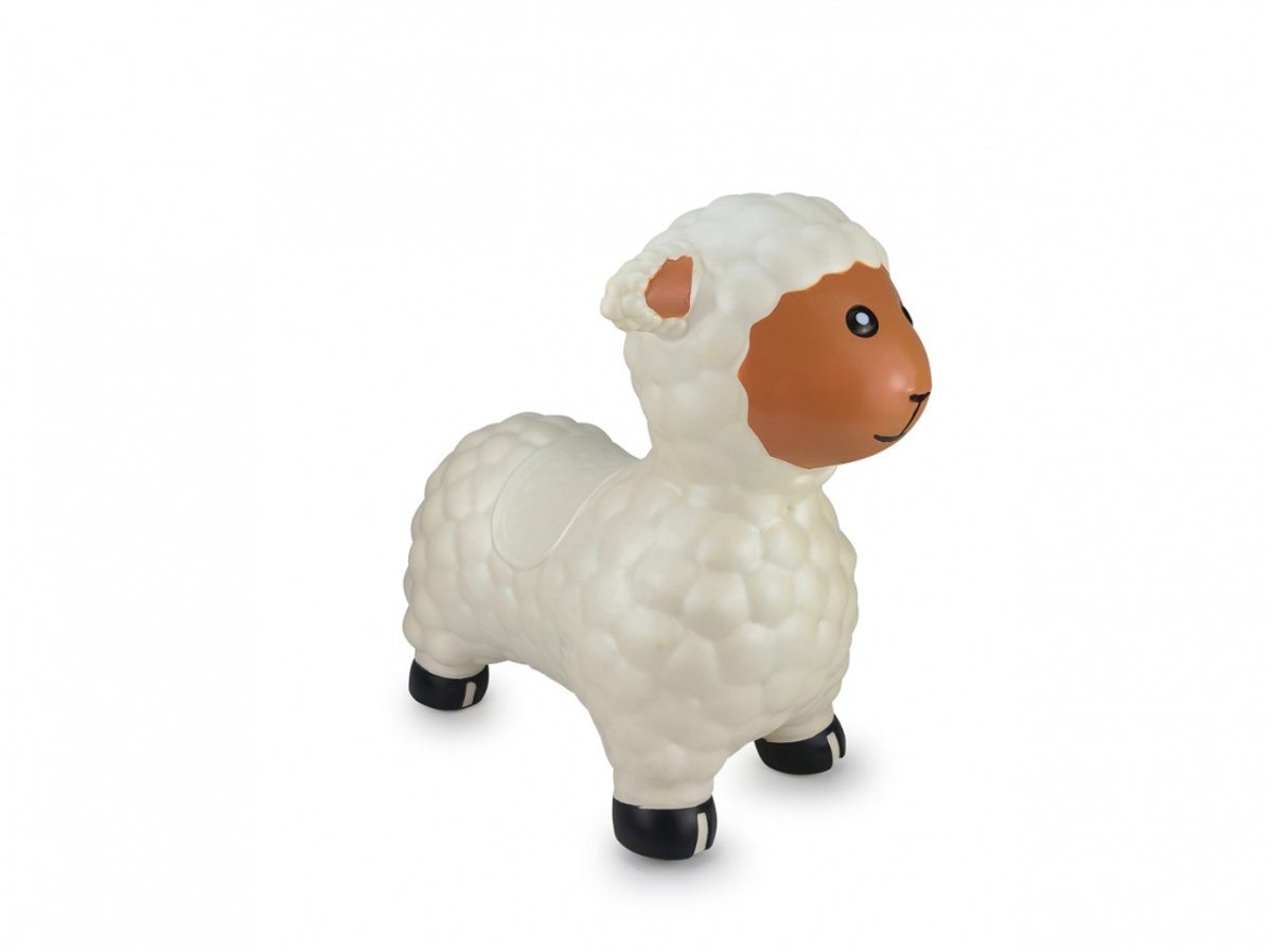 Jamara Skippybal - 460590 Skippydier Schaap Wit Junior met Pomp — afbeelding 2