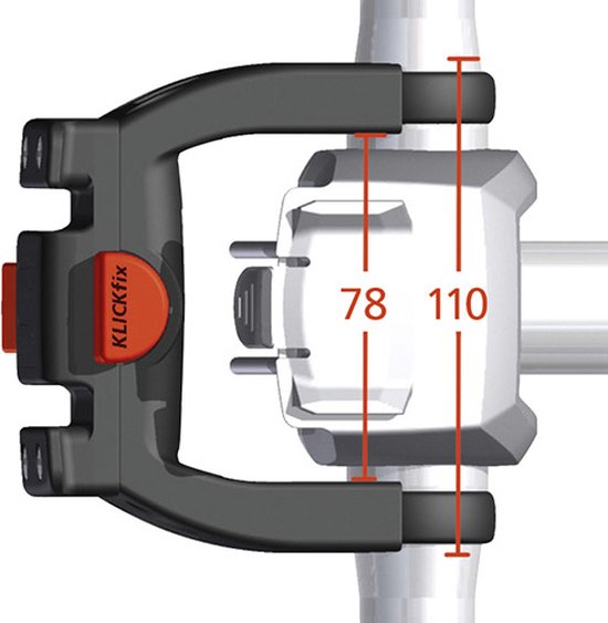New Looxs Klickfix Stuuradapter - Zwart - ook voor E-bike Display van New Looxs — afbeelding 3