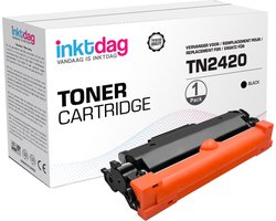 Inktdag huismerk Brother TN-2420, TN-2420 toner zwart (met chip!) Geschikt voor Brother HL-L2310D, HL-L2350DW, HL-L2357DW, HL-L2375DW, HL-L2370DN,…