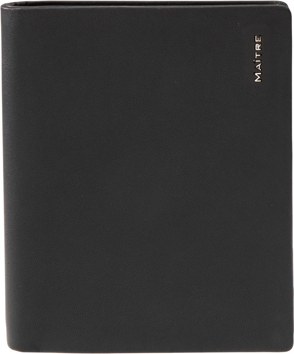 Maître Leren Portemonnee Abtweiler Hamlet BillFold V17 Black Zwart