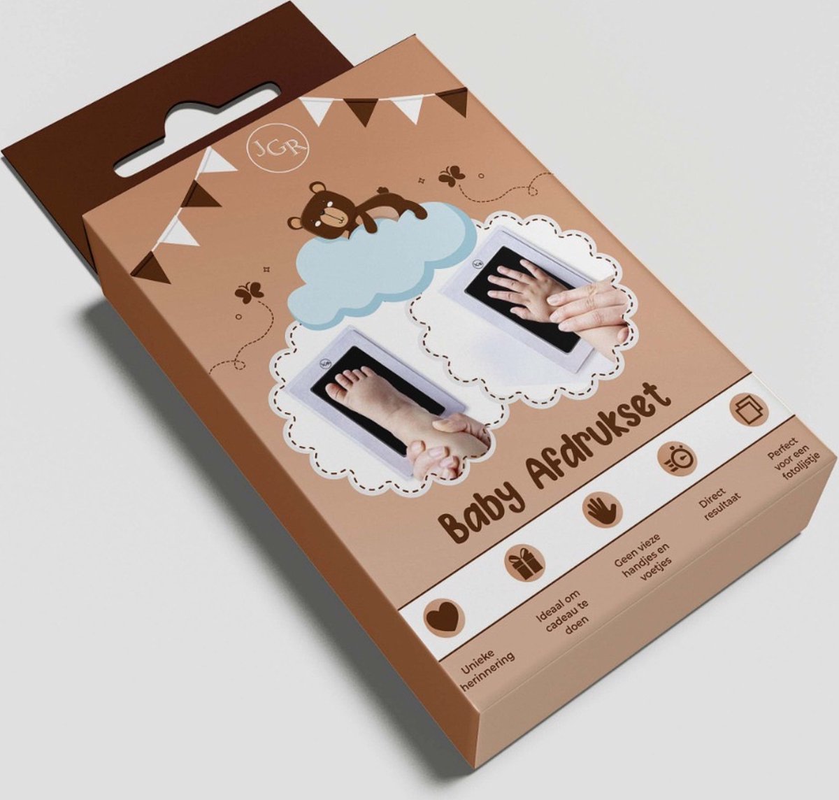 Goedkoopste JGR - Baby handafdruk - Baby voetafdruk - Set - Baby Art - Kraamcadeau - Babyshower Cadeau – Inktafdruk – Pootafdruk Hond & Kat Inclusief beschrijving Nederlands/Engels